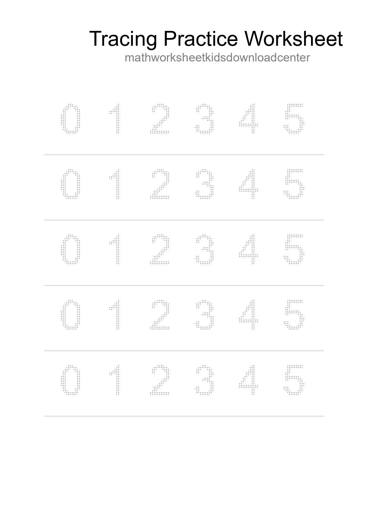 Printable Tracing Worksheet For Kids - Part 120