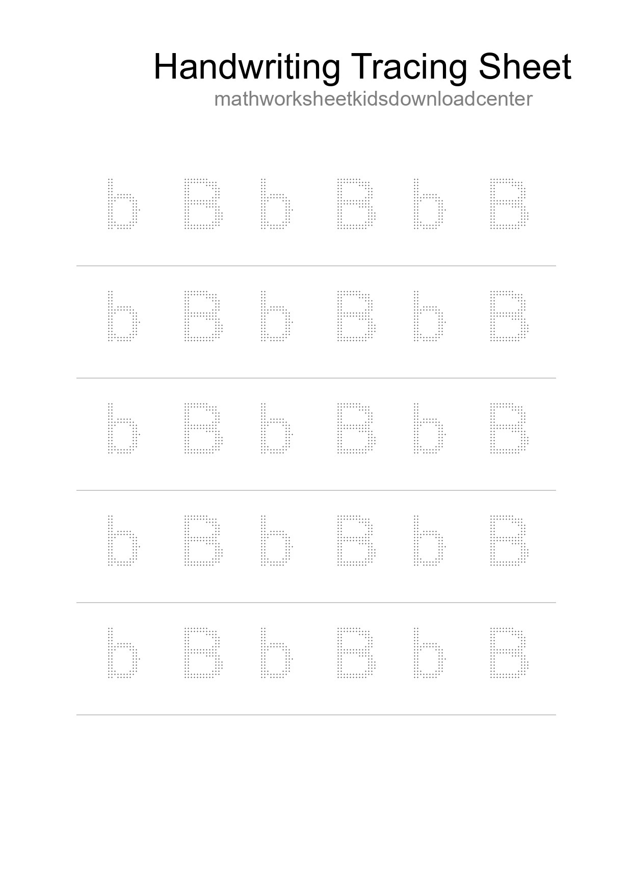 Printable Tracing Worksheet For Kids - Part 230